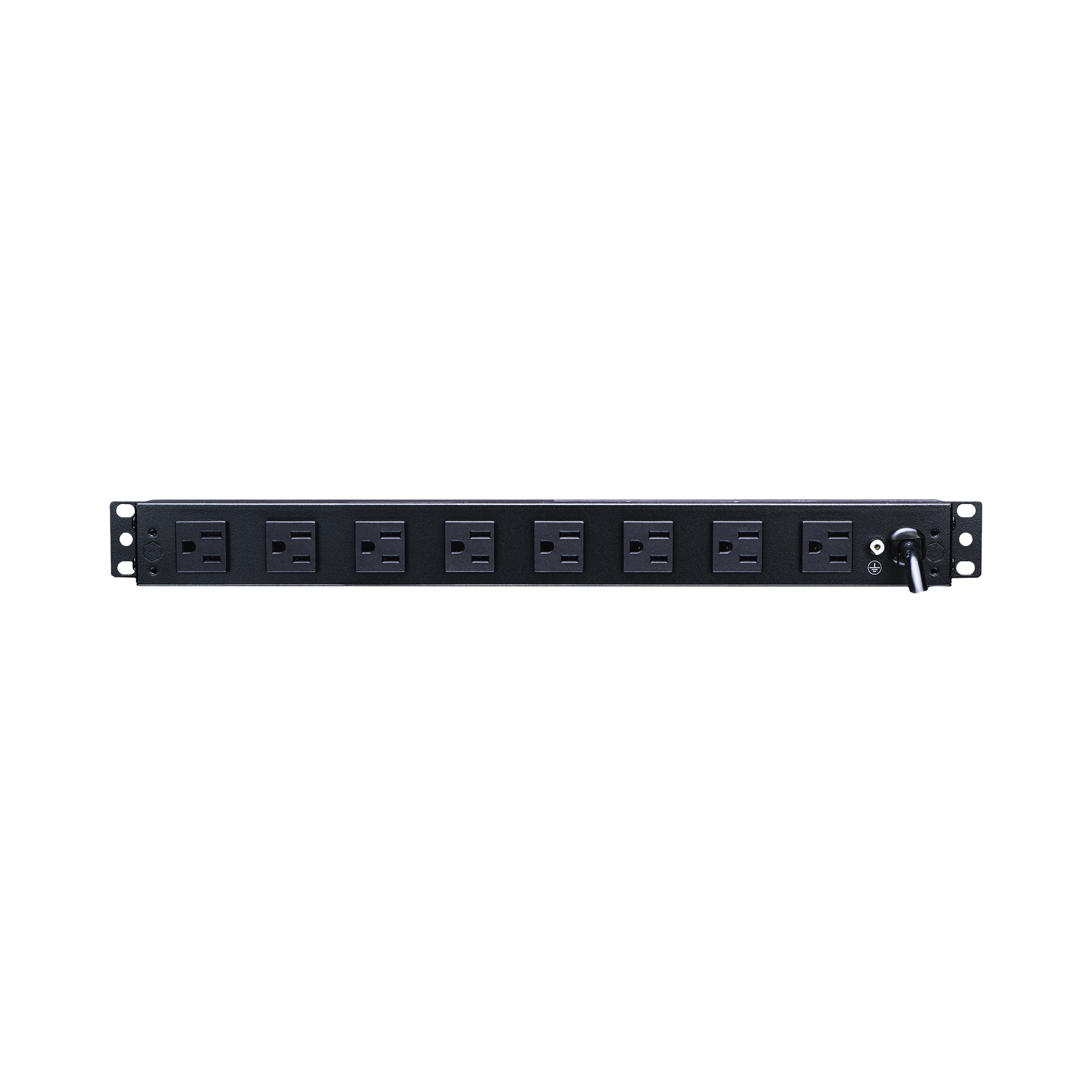 PDU Básico Para Distribución de Energía, Con 8 Tomas NEMA 5-15R Traseras y 2 Tomas 5-15R Frontales, 1UR, 15 Amp, 120 Vca PDU Básico Para Distribución de Energía, Con 8 Tomas NEMA 5-15R Traseras y 2 Tomas 5-15R Frontales, 1UR, 15 Amp, 120 Vca